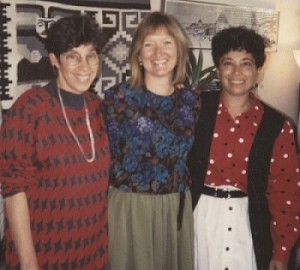 From Left: Randie, Secretary _, and Lynne Fingerman in the late 80's.